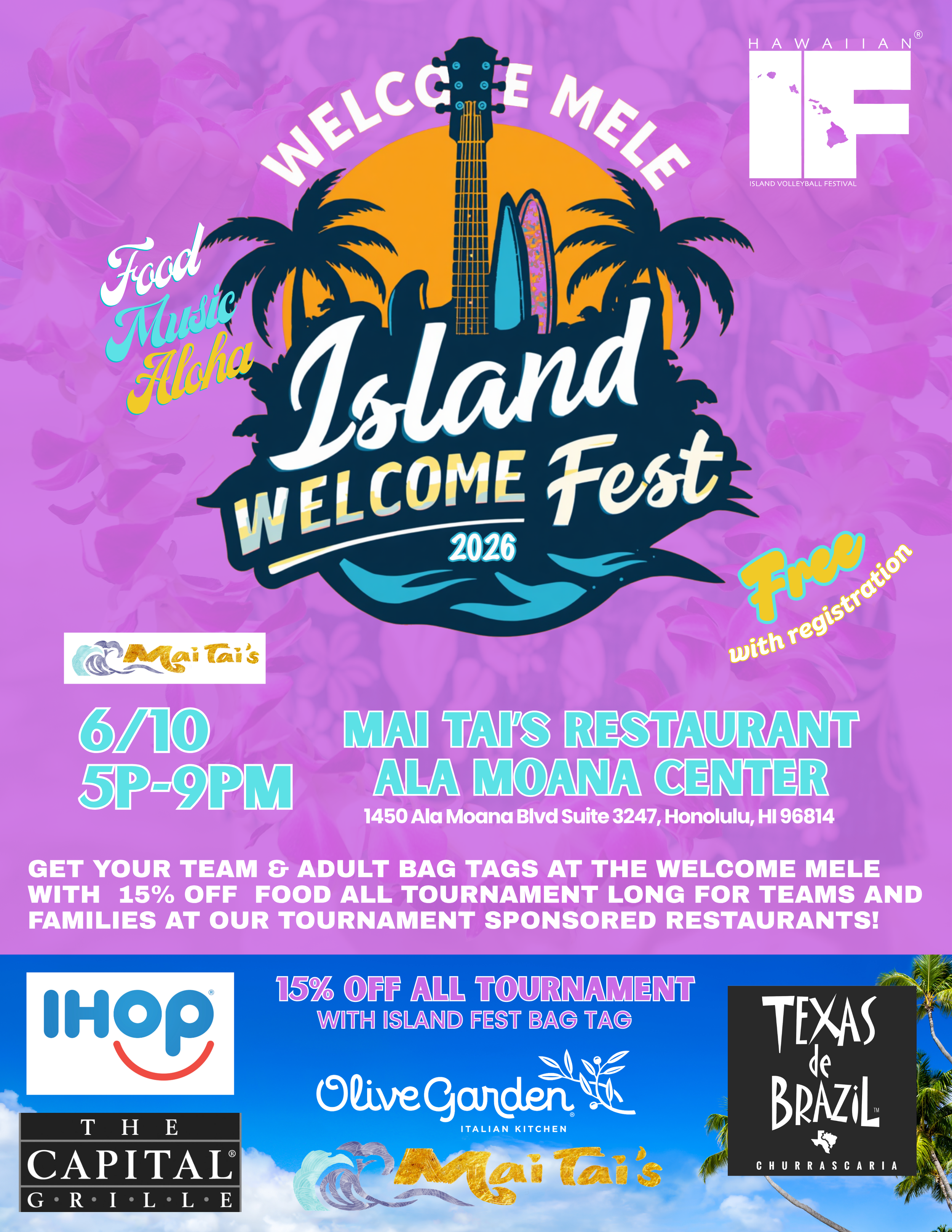 2026 Welcome Mele — Hawaiian Island Volleyball Festival